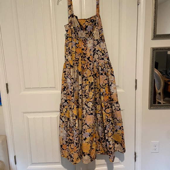 Free People Park Slope Floral, Maxi, Cotton, Sleeveless, Full Dress - Picture 2 of 16